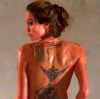 angelina jolie back tattoo